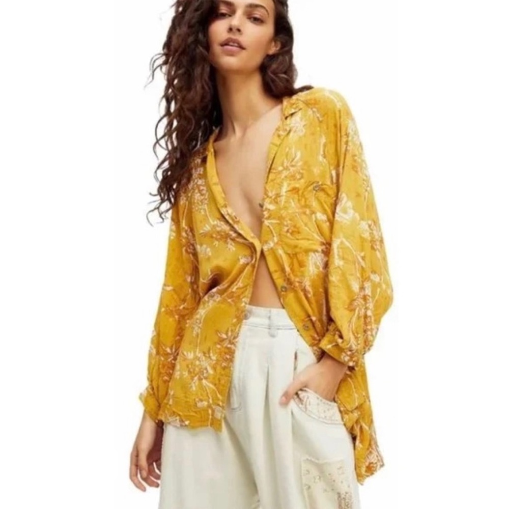 Free People We The Free Floral Blouse